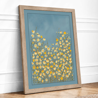 Yellow Daisies Ascending Botanical - Framed Print
