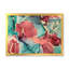 Bleu et mauve luxueux abstrait fluide X - peinture sur toile-67314077-67314078