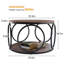 Carnforth 31.5" Round Coffee Table with 2-Tier Storage Shelves-997900810