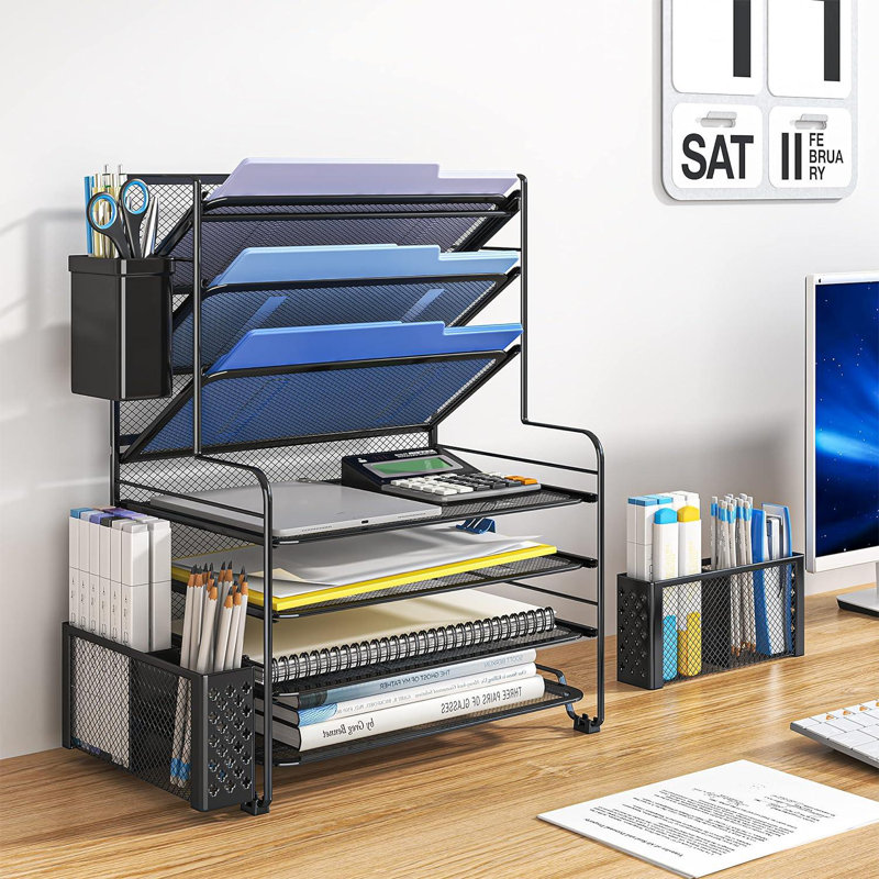 Manases Metal Desk Organizer