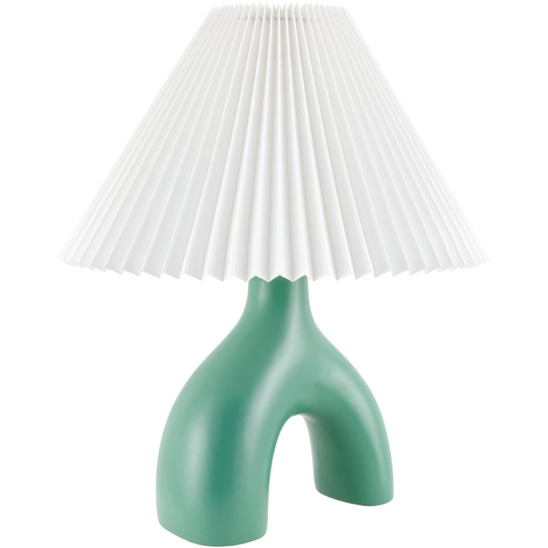 Lampe de table Celes, Vert, Blanc