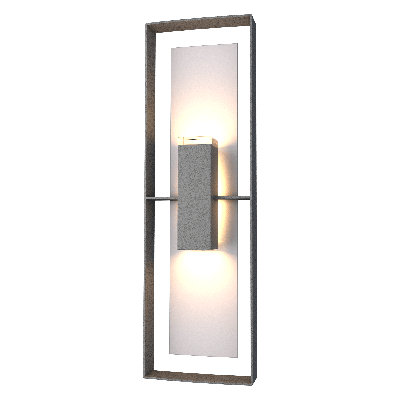 Shadow Box Flush Mount Outdoor Wall Sconce
