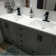 Single Hole Faucet Single-handle Waterfall Bathroom Faucet with Drain Assembly