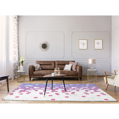Chenille Polka Dots Indoor Rug