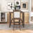 Bibeta 3 - Piece Extendable Trestle Dining Set, Wood Table with Drop Leaf and Upholstered Chairs-1438325811-1438325809-1438325808