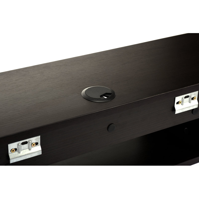 Étagère murale flottante en bois, Noir