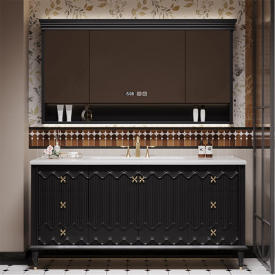 American retro-style bathroom cabinet