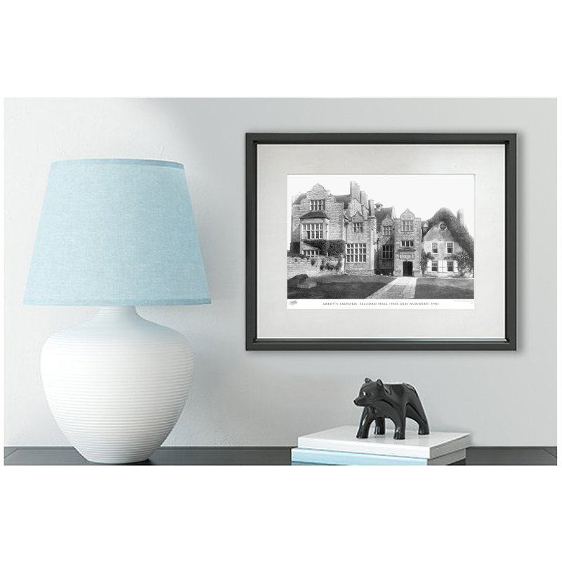 Abbot's Salford, Salford Hall (the Old Nunnery) 1901 by Francis Frith - Single Picture Frame Print, 60cm H x 80cm W x 2.3cm D
