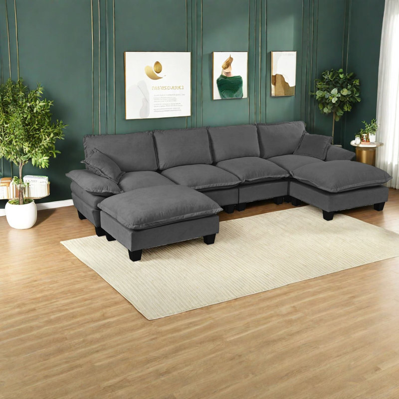 Canapé modulaire en U Chenille