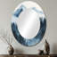 Winter Misty Peaks In The Morning II - Miroir mural ovale traditionnel-173961419
