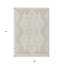 Tapis intérieur / extérieur géométrique lavable beige et ivoire 9 pi x 12 pi