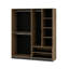 Nebras 4 Door Solid + Manufactured Wood Wardrobe