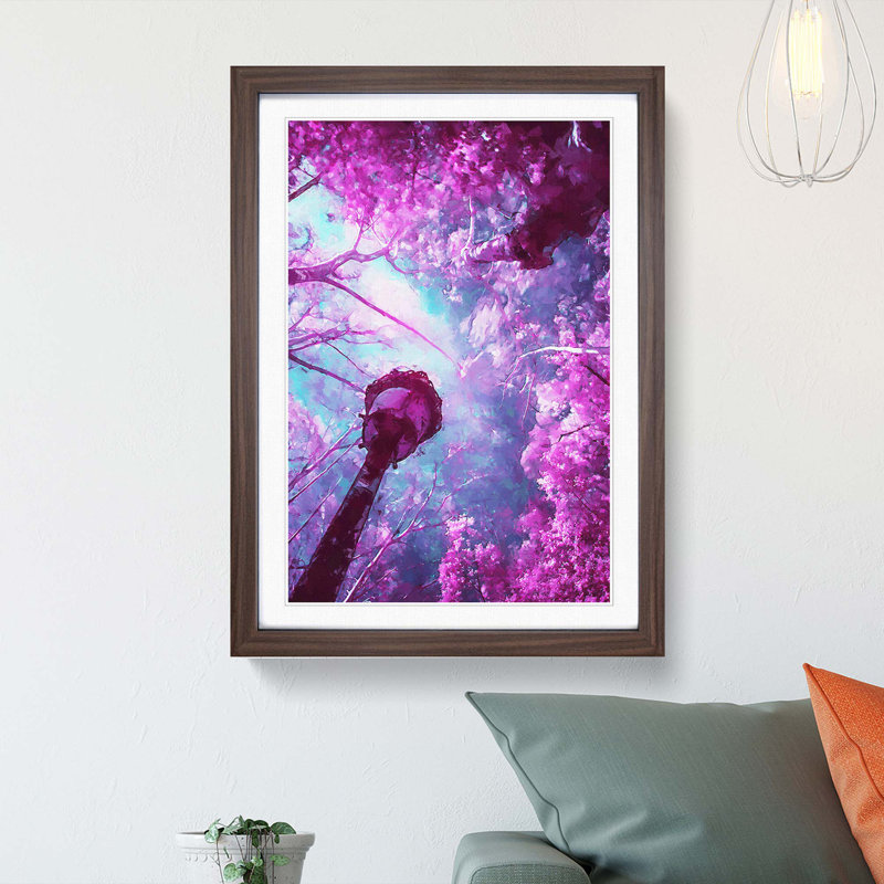 Streetlight in Abstract - Framed Print, Walnut Framed, 87cm H x 62cm W x 2cm D