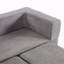 Canapé modulaire convertible avec 3 repose-pieds Ebern Designs-1218883590