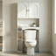 Armoire de rangement autoportante au-dessus de la toilette