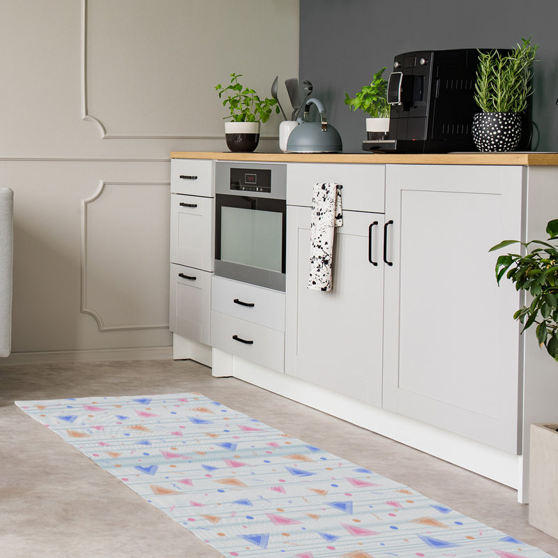 Chenille Geometric Indoor Rug, Runner 2'6" x 8'