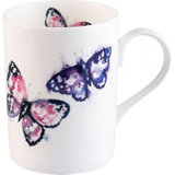 August Grove Cathleen Mugs - Harmony Butterfly Set Of 2: Small Pink And Purple Colour