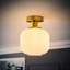 Calpe Glass Flush Mount-944935430