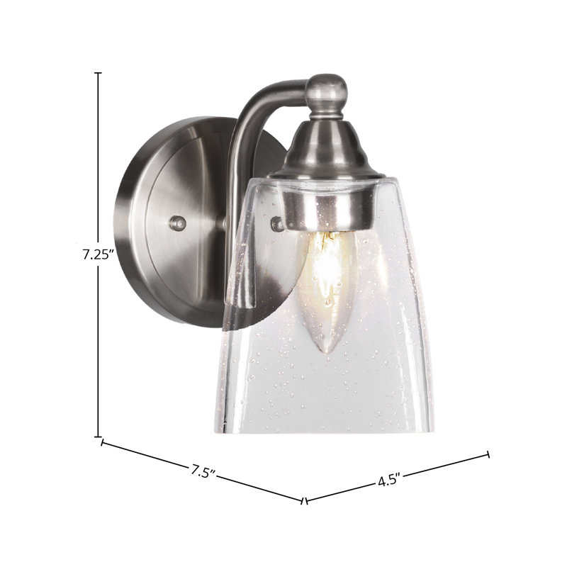 Ahern 1-Light Wall Sconce, Brushed Nickel