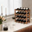 Étagère à vin en bambou sur pied pour armoire à vin, organisateur de support de bouteille de vin à 4 niveaux pour la cuisine, le garde-manger et la salle à manger-1213807007