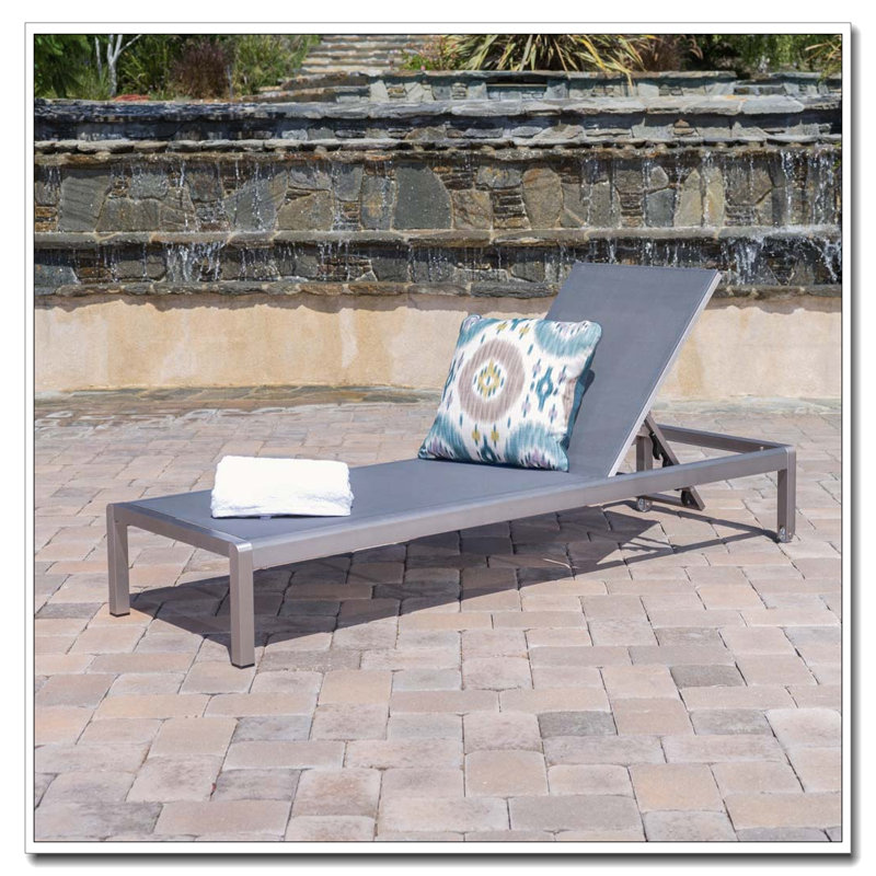 CHAISE LOUNGE, Natural/Gray