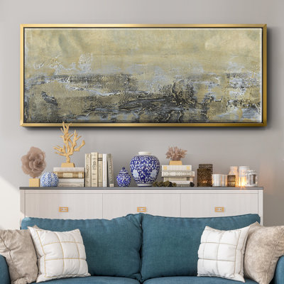 Gold Horizon I- Framed Canvas