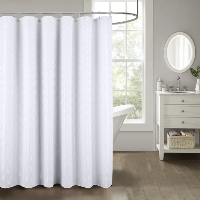 Rideau de douche Jakwon, Blanc