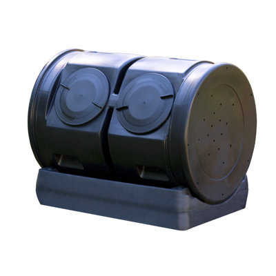 Compost Wizard 50 Gallons Plastic Outdoor Tumbler Composter with Latching Lid