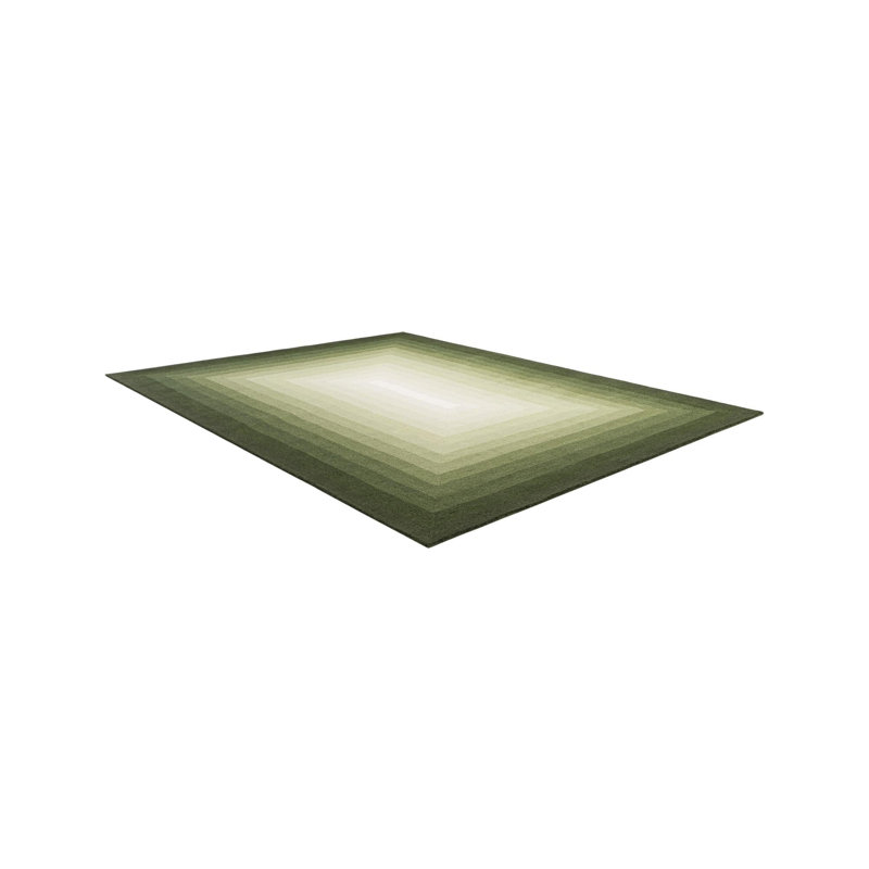  Ombre Wool Rug, Green, Rectangle 2' x 3'1''