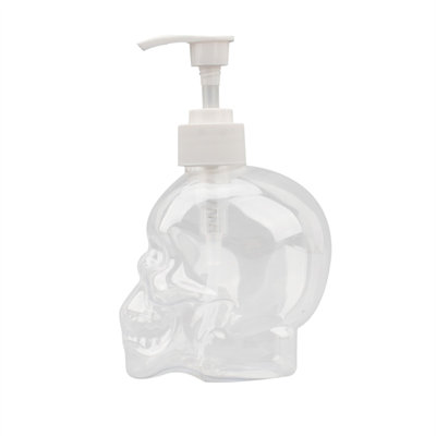 Water Bottle Skull Press Bottle Shower Lotion Sub-bottle 350ml Press Type PET Plastic Replacement Bottle