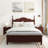 Wood Platform Bed Frame,Retro Style Platform Bed with Wooden Slat Support,-1231716425-1231716427