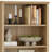 Tall Bookcase with Adjustable Shelves, 5-Tier Standard Bookshelf with Door, Oak, 72.5 Inch-67787778-67787777