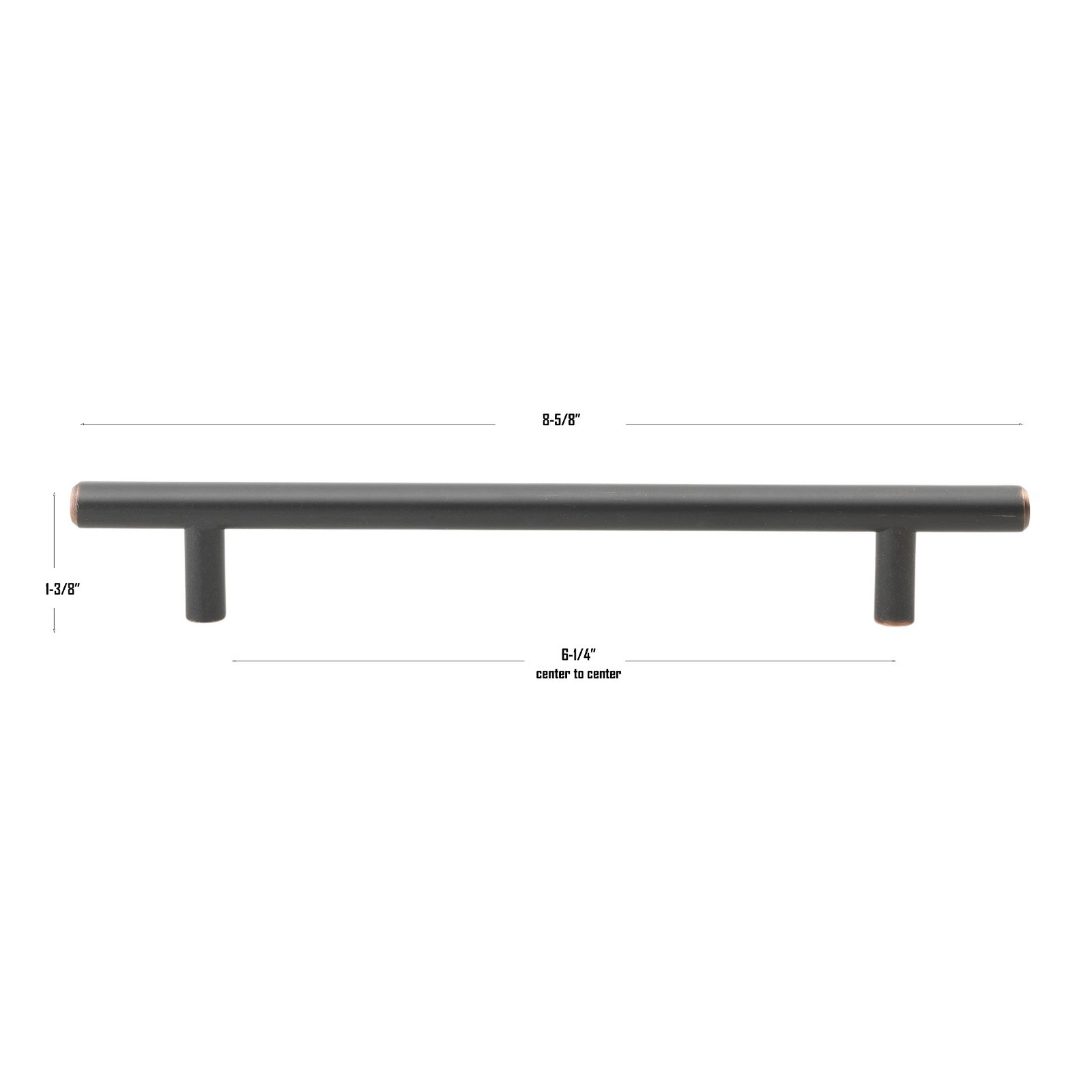 Roman Bar Pull, Oil Rubbed Bronze, 6 5/16"