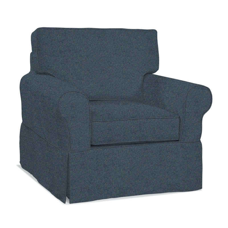Bedford Upholstered Accent Chair, Basic Blue; 0317-63