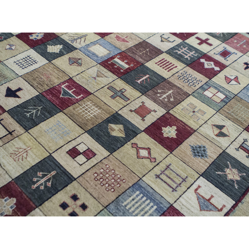 Tapis multicolore de haute qualité noué à la main