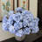 Beige 20 inch Hydrangea Bush with 7 Flowers - Artificial Hydrangea Decor-34234121