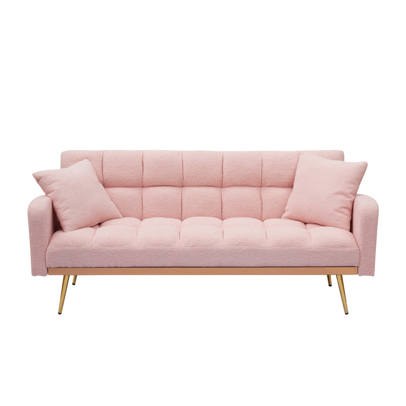 Canapé-lit convertible de 69 po avec futon, Pink