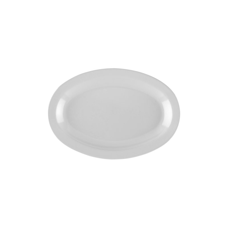 G.E.T. Melamine Platter, 1" H x 10" L x 6.75" W, White