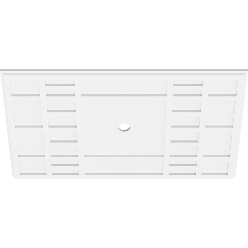 Médaillon de plafond contemporain en PVC de qualité architecturale Beaux, H 1 po x l 40 po x P 26,625 po