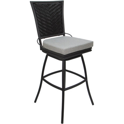 Tabouret de bar d'extérieur d'extérieur très haut 34 po sans accoudoirs