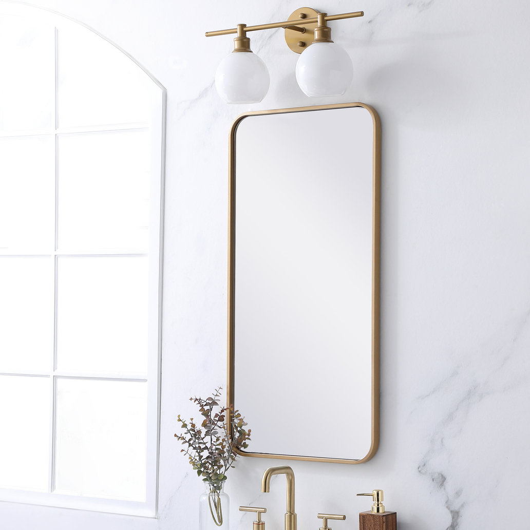 Sabine Accent Mirror, Brass, 36" x 18"
