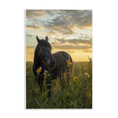 Standing In Field Of Flowers Wall Plaque, design by Creative Studio
