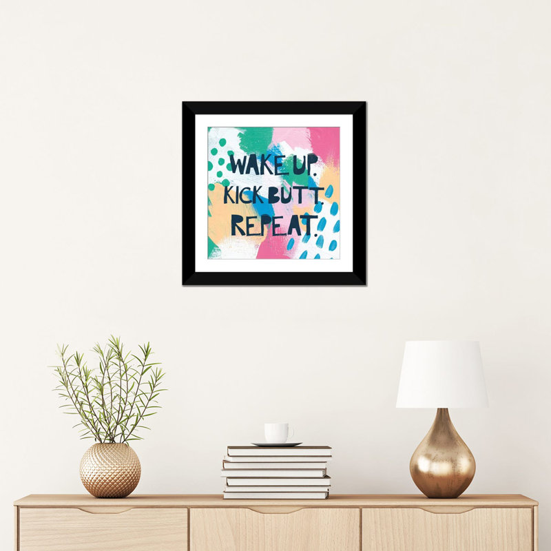 « brillante inspiration iv », impression sur toile, H 18 po x l 18 po x P 1,5 po, Papier d'art encadré noir, Blanc