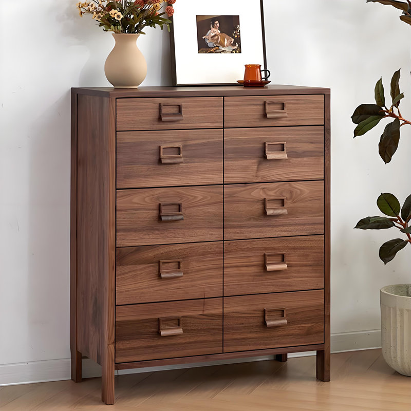 Commode décorative japonaise en bois rétro