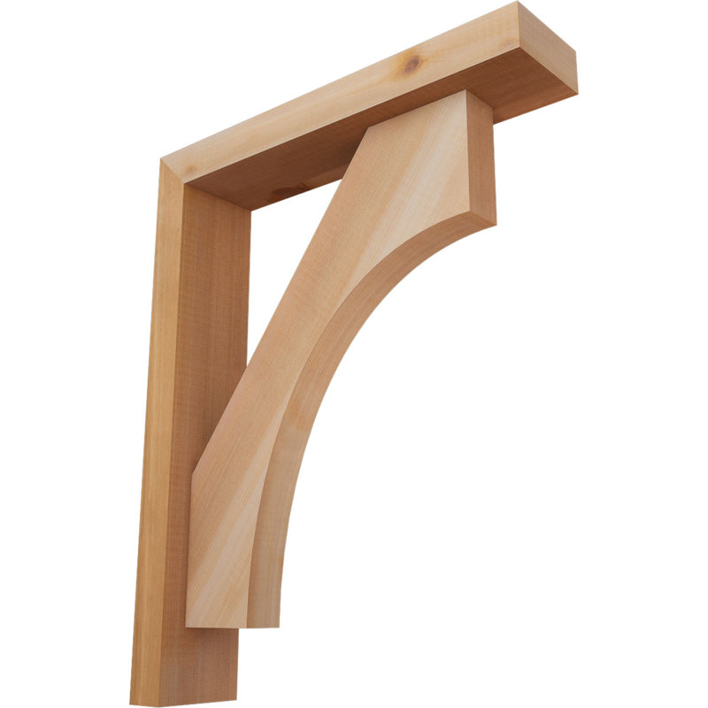 Support Westlake Block avec support décalé, 20 x 16, Cèdre rouge occidental de l 3 1/2 po (lisse)