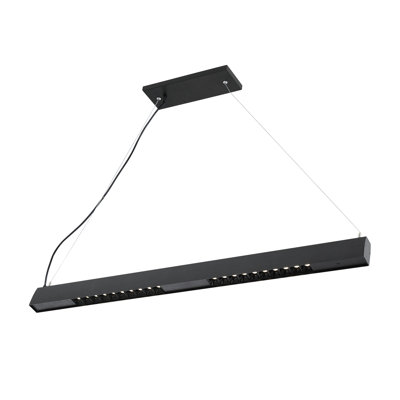 Luminaire suspendu linéaire pour îlot de cuisine 1 lumière Batley
