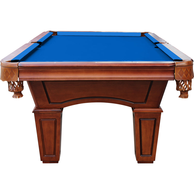 St Lawrence Slate Pool Table with Professional Installation Included, Electric Blue, Chestnut