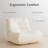 Button-Tufted Bean Bag Sofa