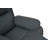 Manual Reclining Faux Leather Armchair Dark Grey-123043864