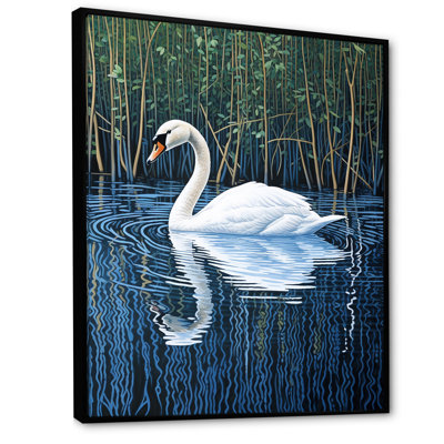 Swans Reflection By The River - Swans